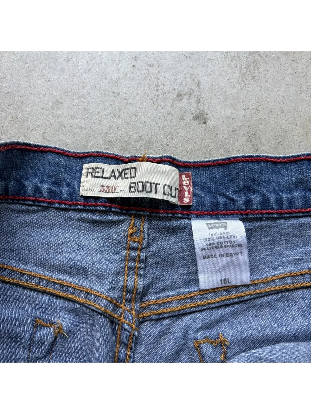Levi's Relaxed Boot Cut Denim Shorts Size 16L